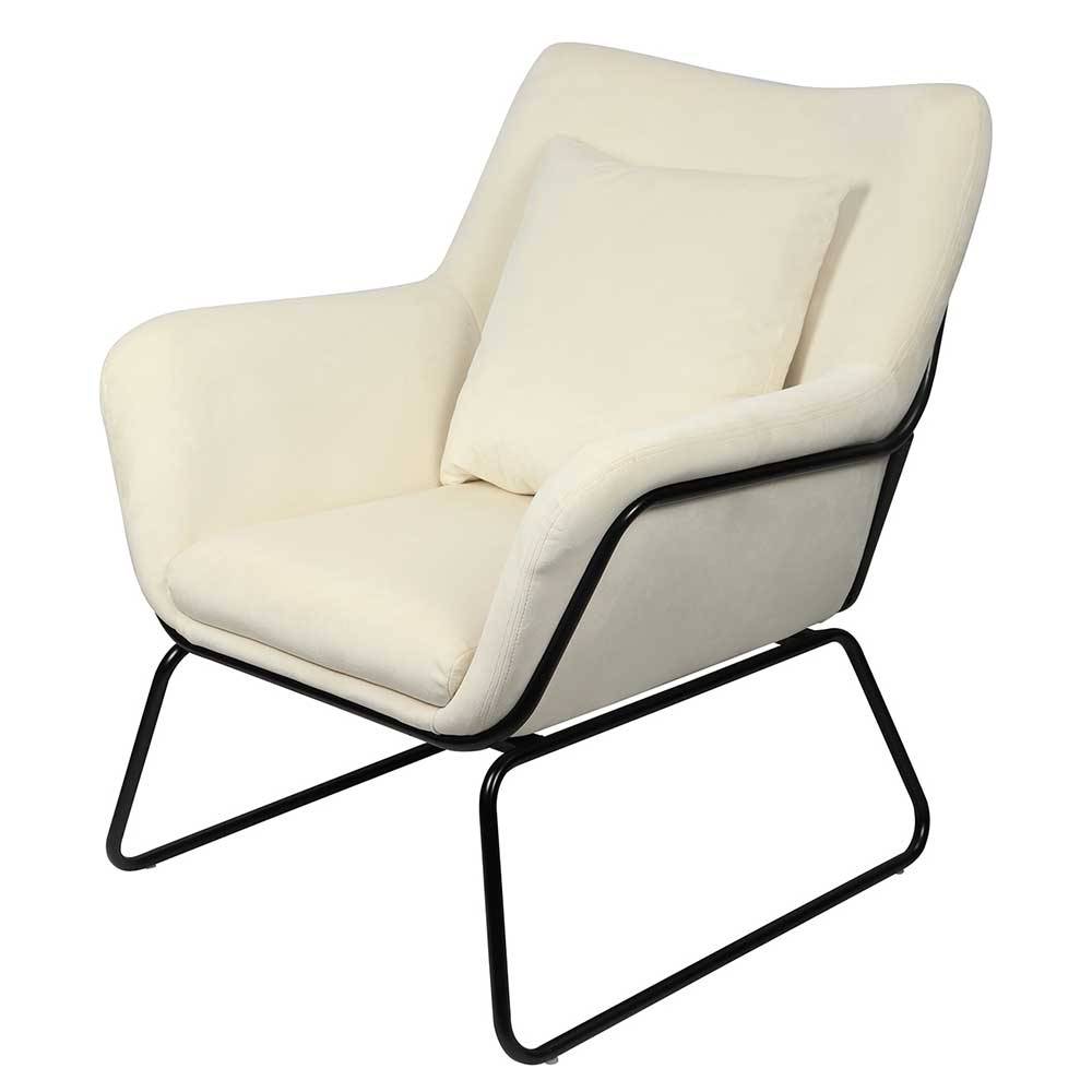 Design Sessel in Beige & Schwarz - Culagan