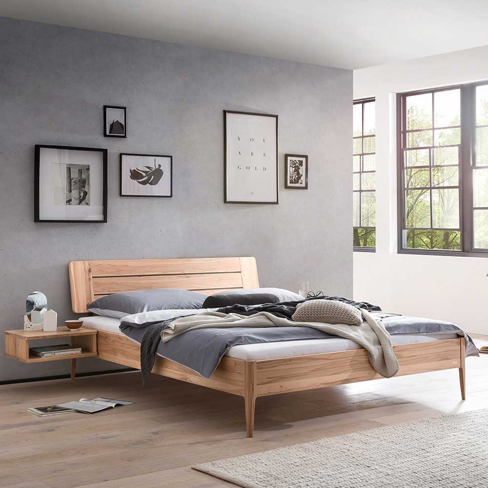 Wildbuche Bett mit 140 cm Breite modern - Sesedra