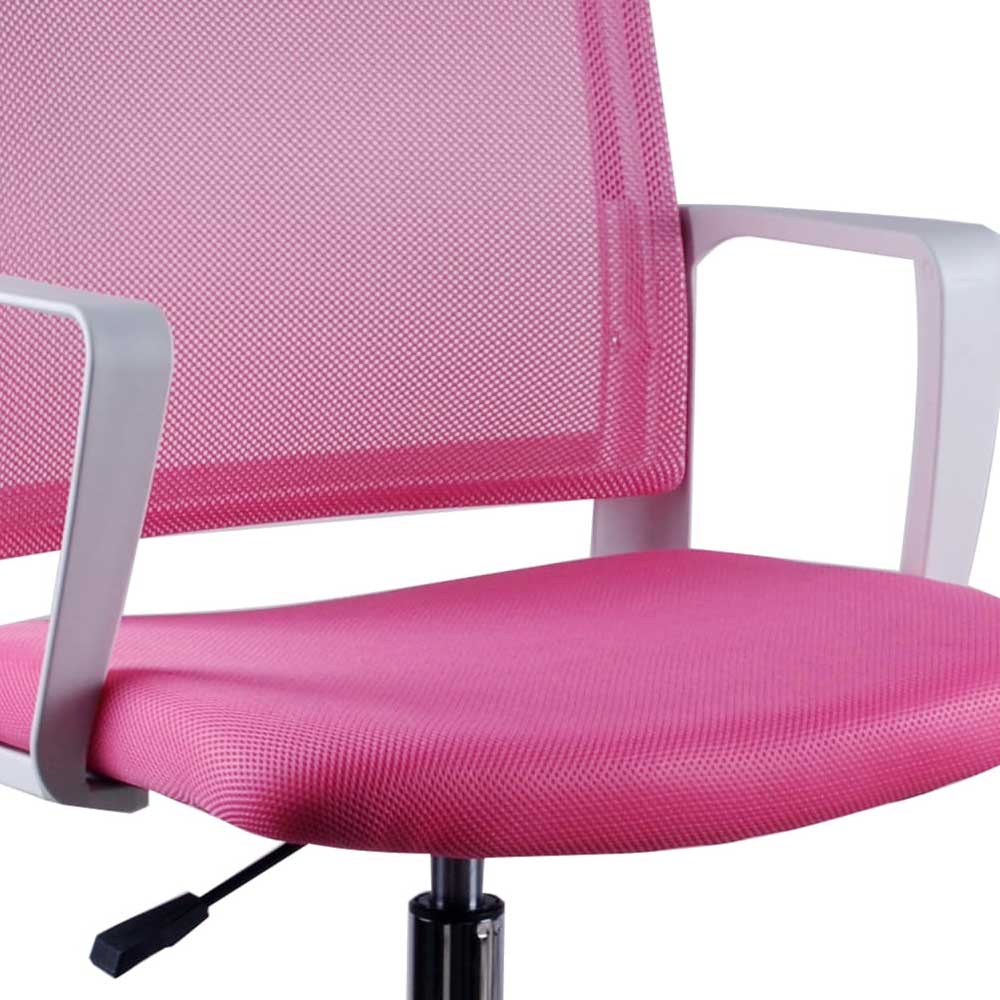 Schreibtischstuhl mit Armlehnen in Pink - Bow