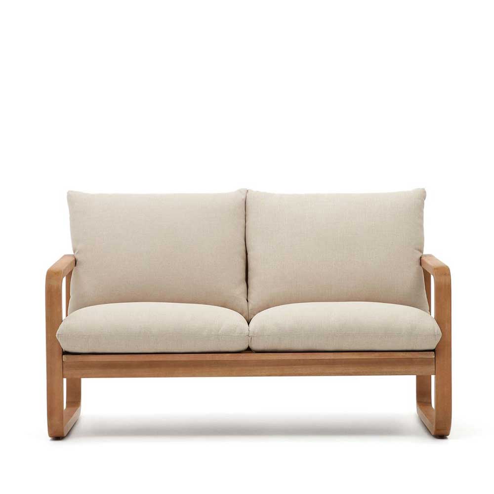 Lounge Sofa Zweisitzer aus Eukalyptusholz - Sharay