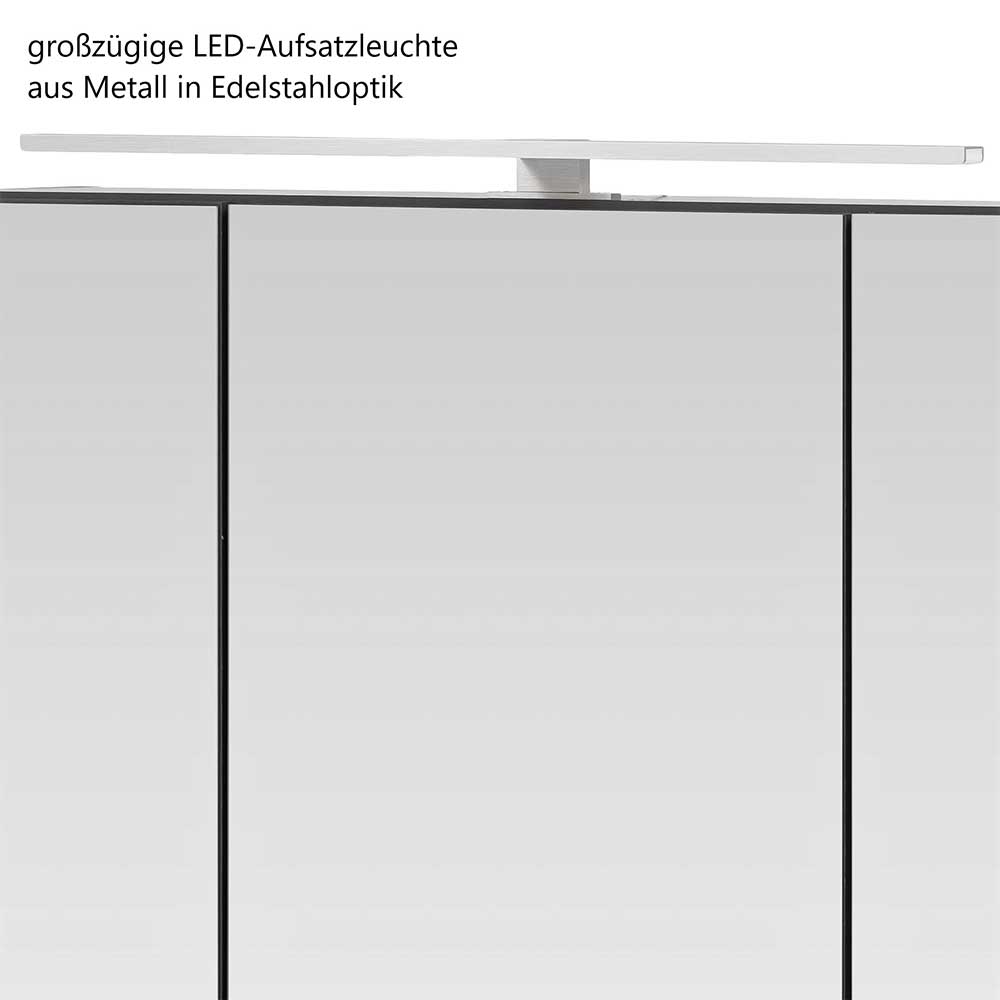 Weißer Badezimmer Spiegelschrank mit LED Licht - Made in Germany - Anjunica