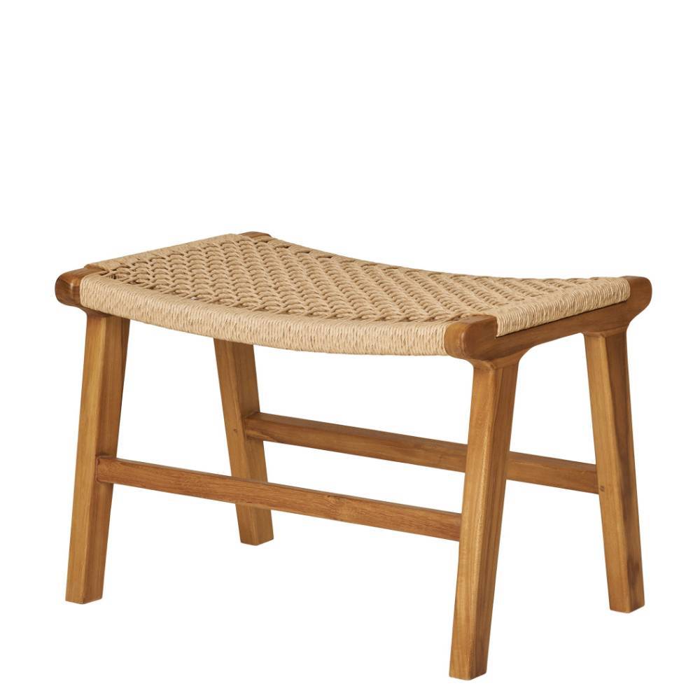 Hocker mit Kordelgeflecht-Sitz - Merlan