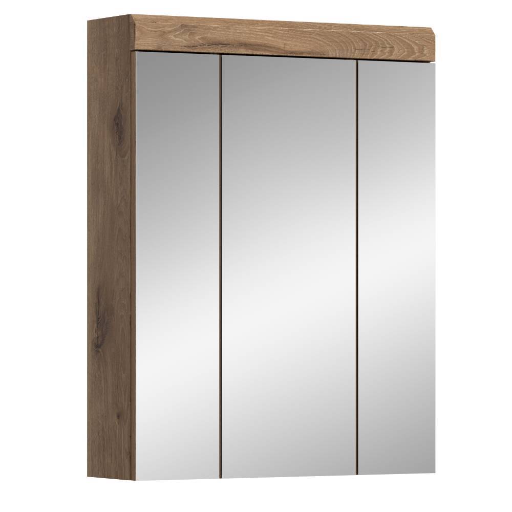 Waschbeckenschrank und Spiegelschrank Set - Exmonda (zweiteilig)