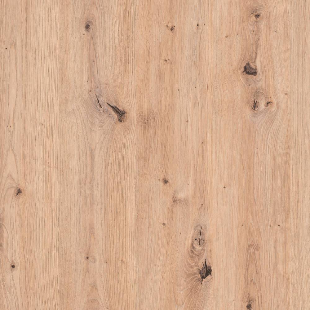 Holzstruktur des Schreibtisches in natürlicher Wildeiche Optik mit Astlöchern – Kilazu