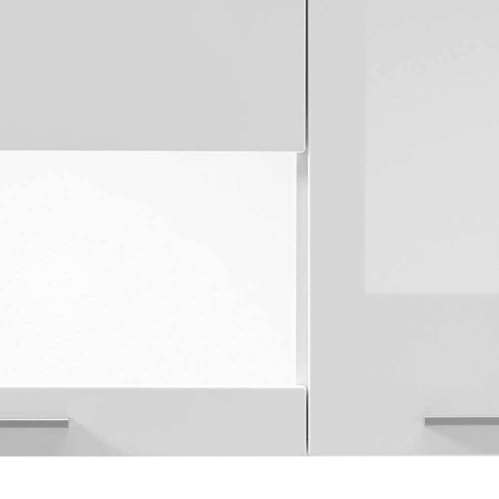 92x50x35 Hängeschrank mit Glaseinsatz in Weiß - Timmona