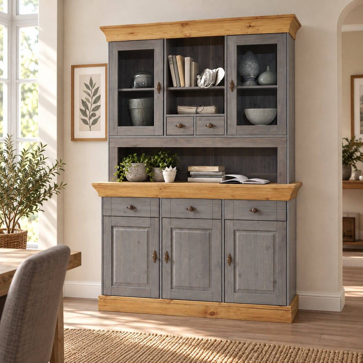 Esszimmer Buffet Cempino in Grau Laugenfarben