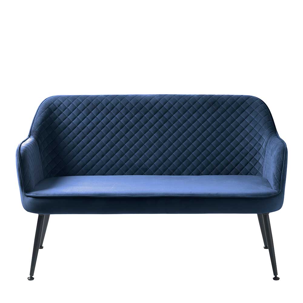 Modernes Esszimmer Sofa aus Samt in Blau - Evolution