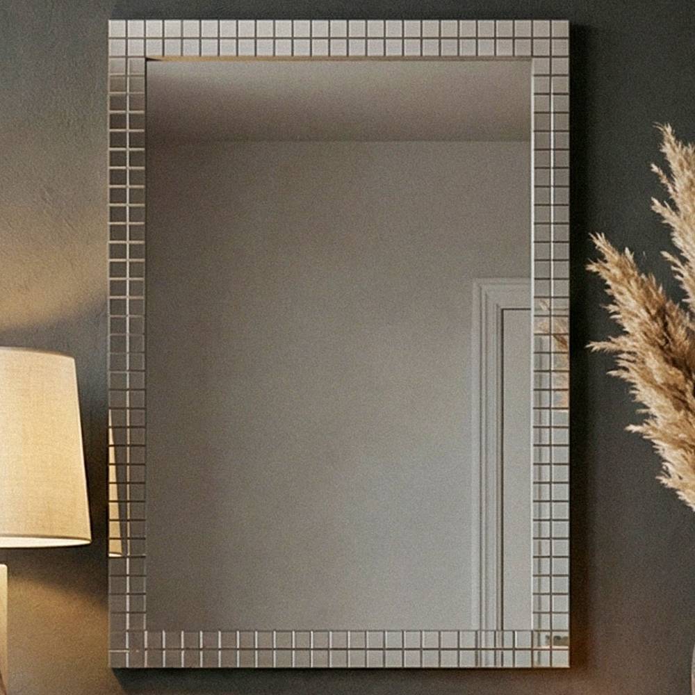 Wandspiegel mit Spiegelglas Mosaikrahmen - Vancerta