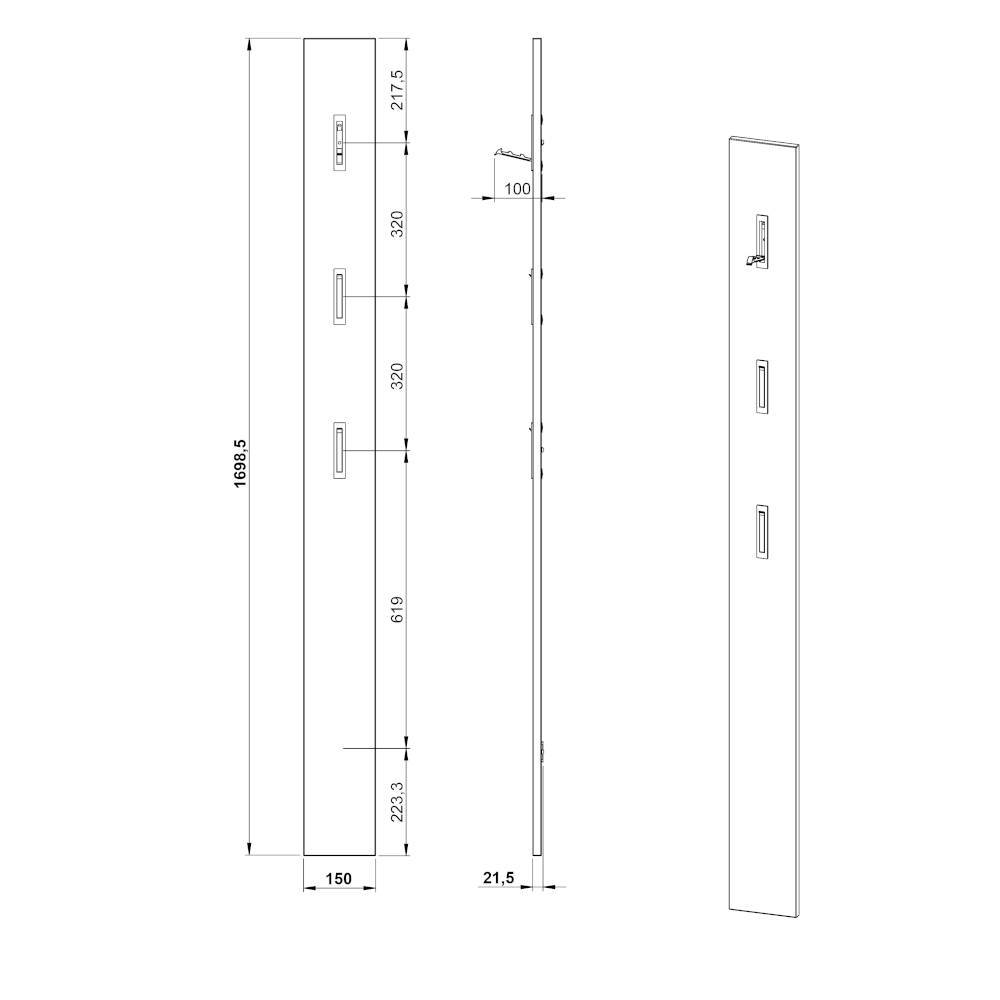 Design Flureinrichtung Set - Flemingo (dreiteilig)
