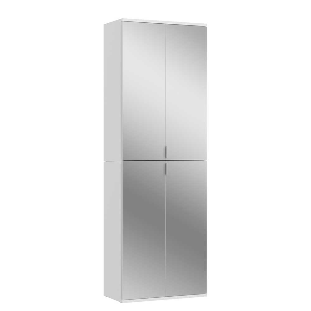 4-türiger Garderobenschrank mit Spiegeltüren - Ejulia