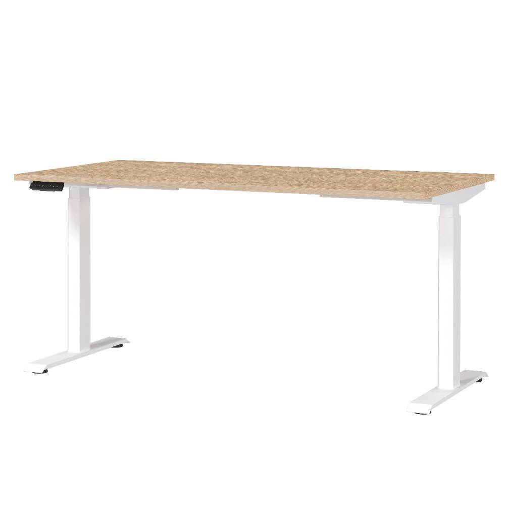 Officetisch in Weiß und Eiche - Laila