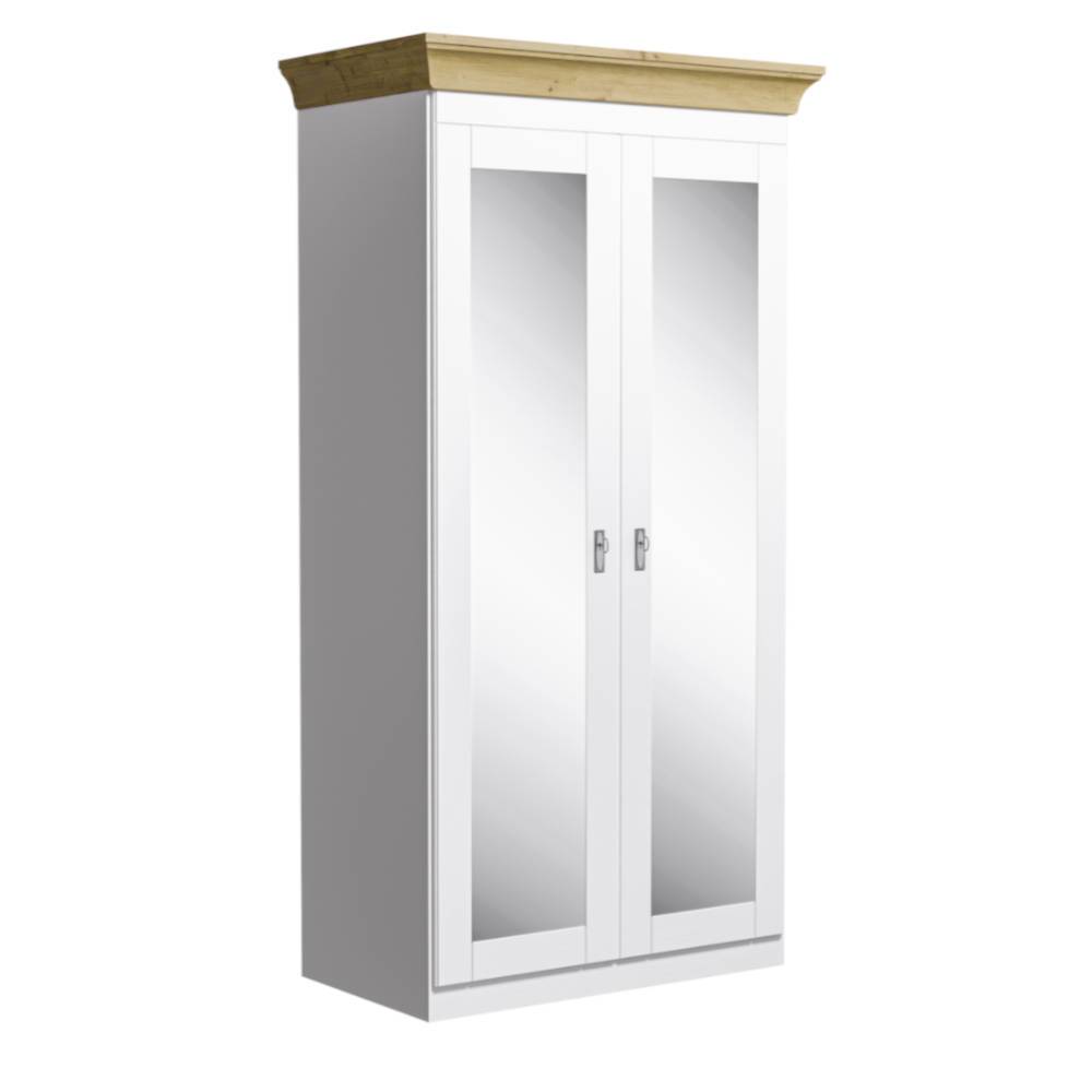 Country Style Kleiderschrank mit Spiegeltüren - Oradea
