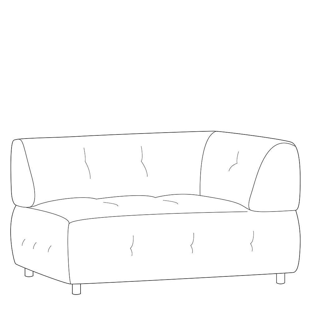 Sofa-Element Ecke in Graugrün Blassgrün - Brasso
