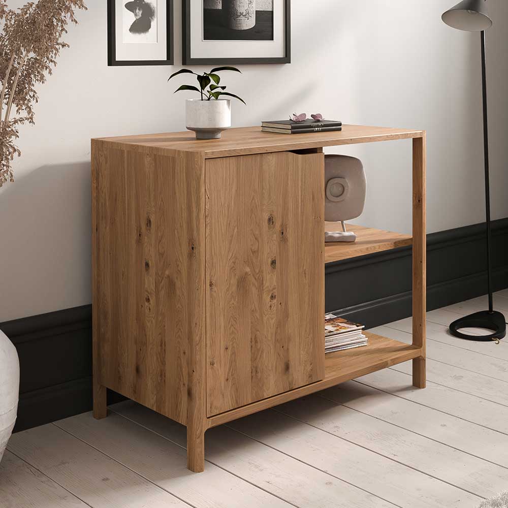Design Kommode mit Tür und zwei Fächern - Laida