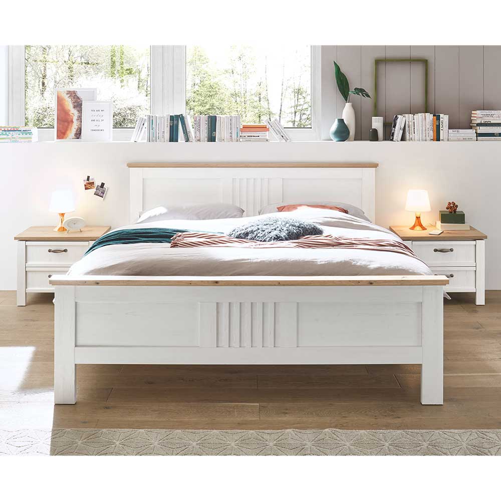 Landhaus Schlafzimmer Komplettset - Malvissa (fünfteilig)