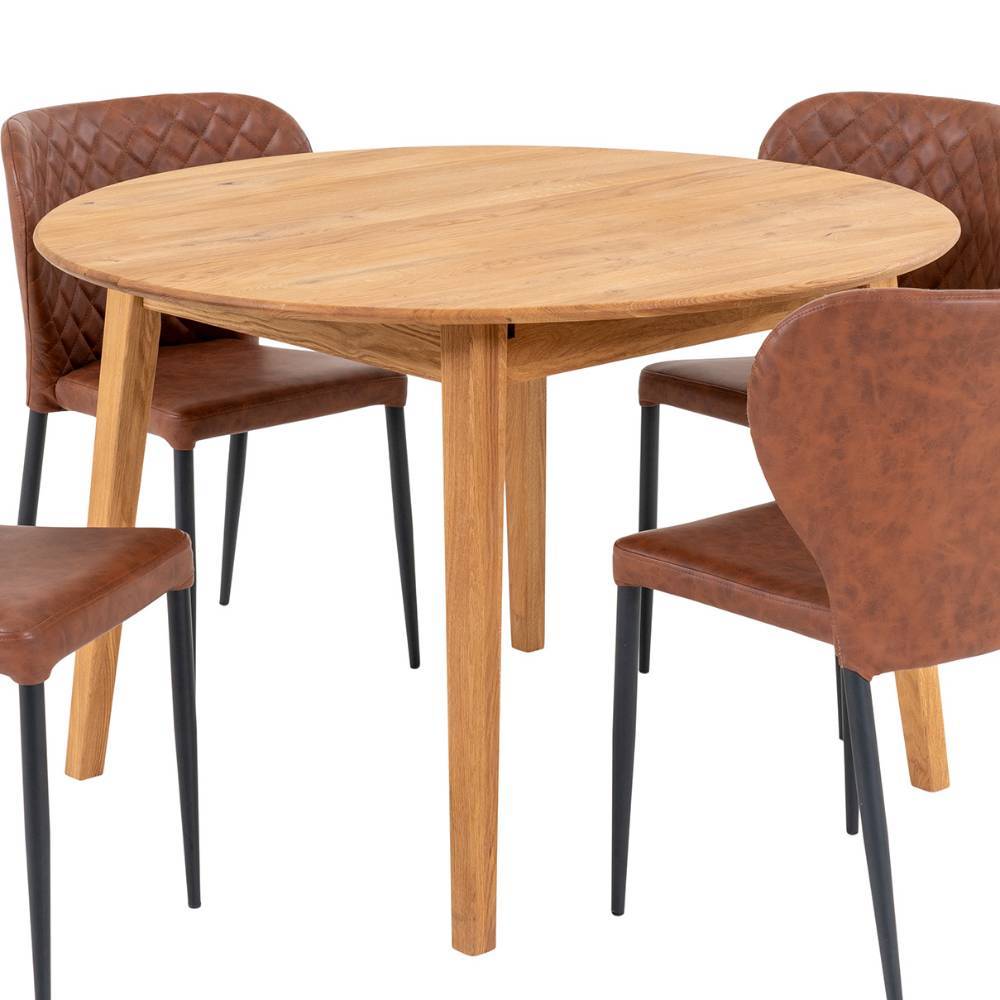 Esstischgruppe im Skandi Design - Fjord (fünfteilig)