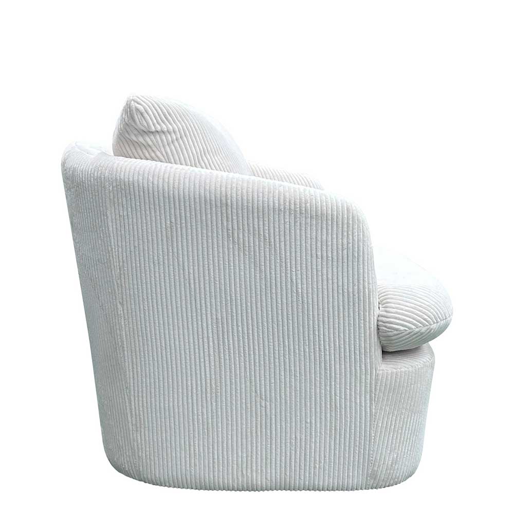Breitcord Sessel in Offwhite - Fenturam