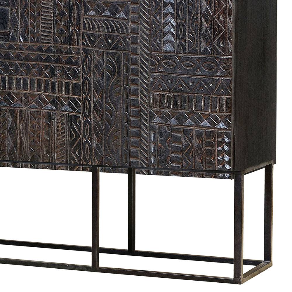 Design Schrank in Walnuss Braun - Solu