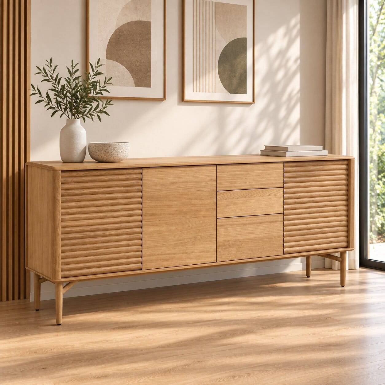 200x86x45 Skandi Sideboard in Eiche - Grover