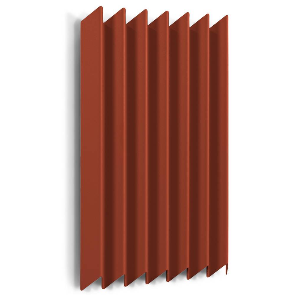 Design-Hängegarderobe in Rotbraun Stahl - Marie