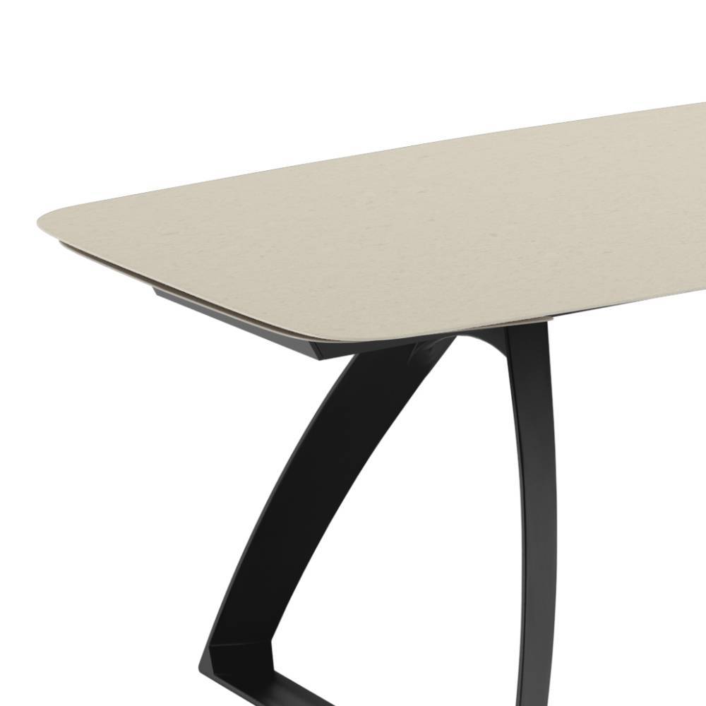 Esszimmer Tisch in Cremeweiß Keramik - Goyan