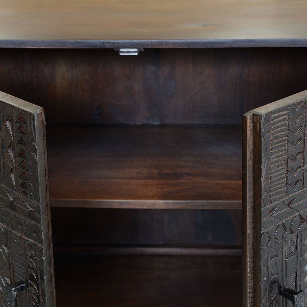 Design Schrank in Walnuss Braun - Solu