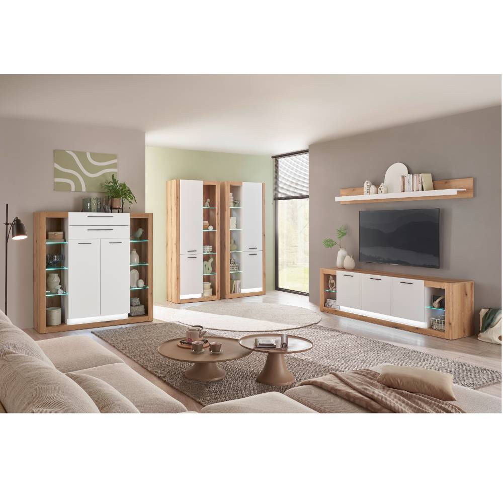 Wohnzimmerschrank Duo modern - Adejano (zweiteilig)