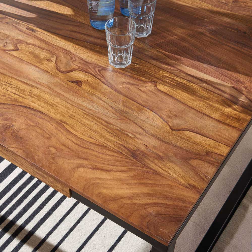 Moderner Esszimmer Tisch mit Holzplatte - Racer