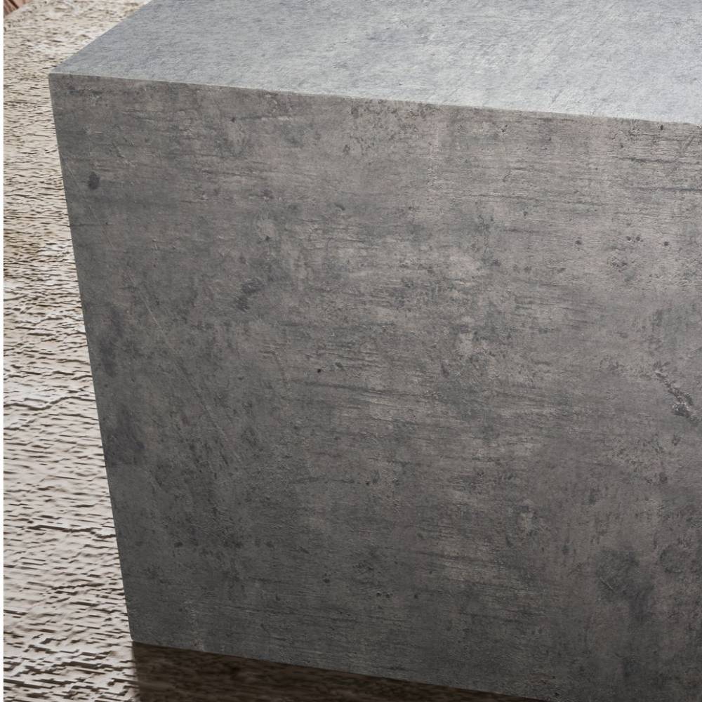 Betonoptik Couchtisch im Block-Design - Aiola