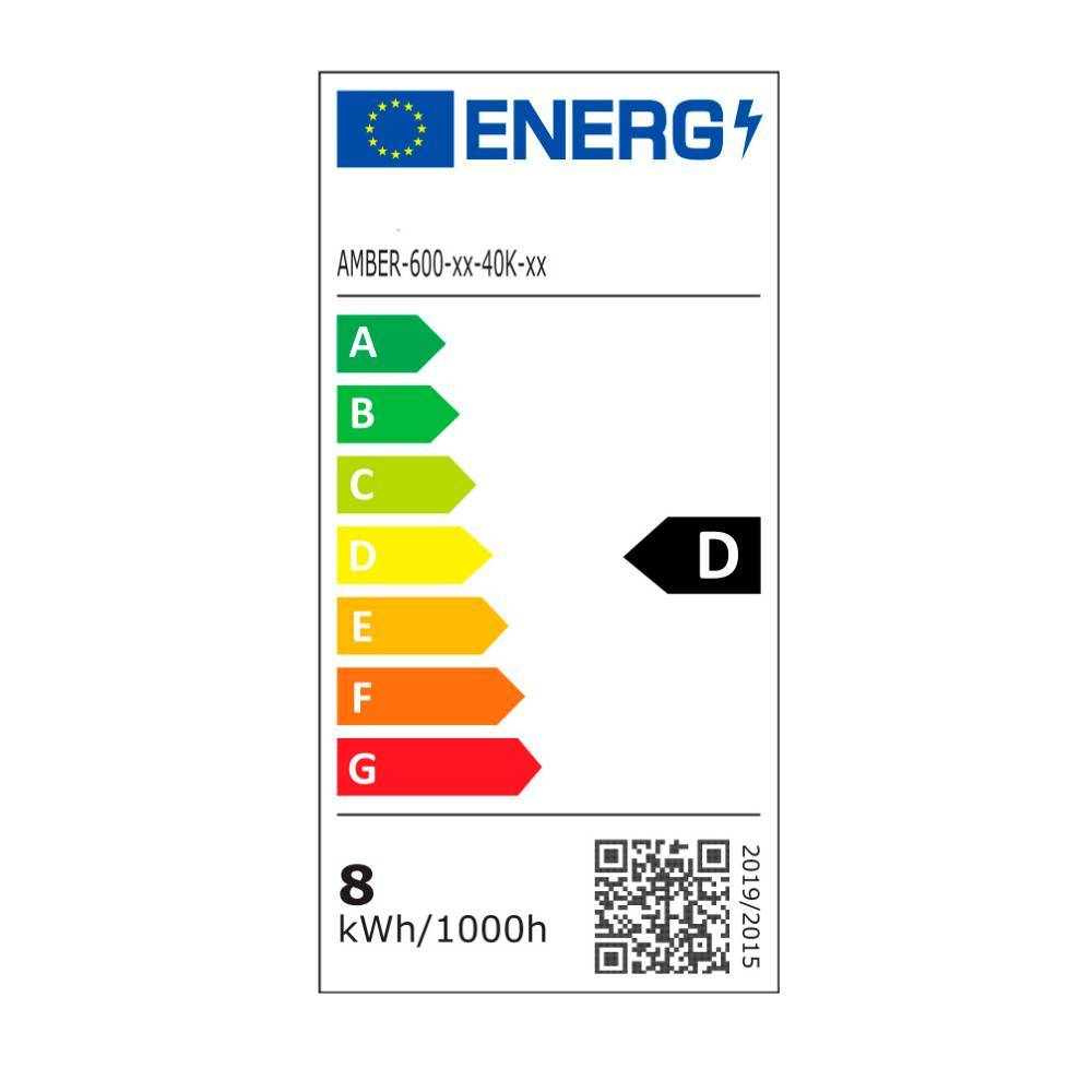 Energieeffizienzklasse D für den Badspiegelschrank 90 cm mit LED-Licht – Just