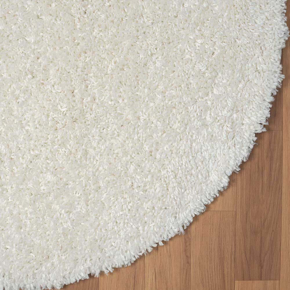 Cremefarbener Teppich mit hohem Flor - Vacance