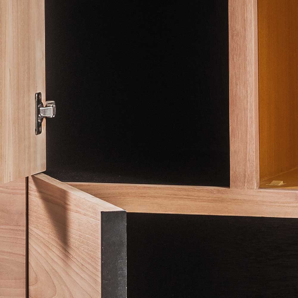 126x150x48 Wohnzimmer Schrank aus Teak - Nekella