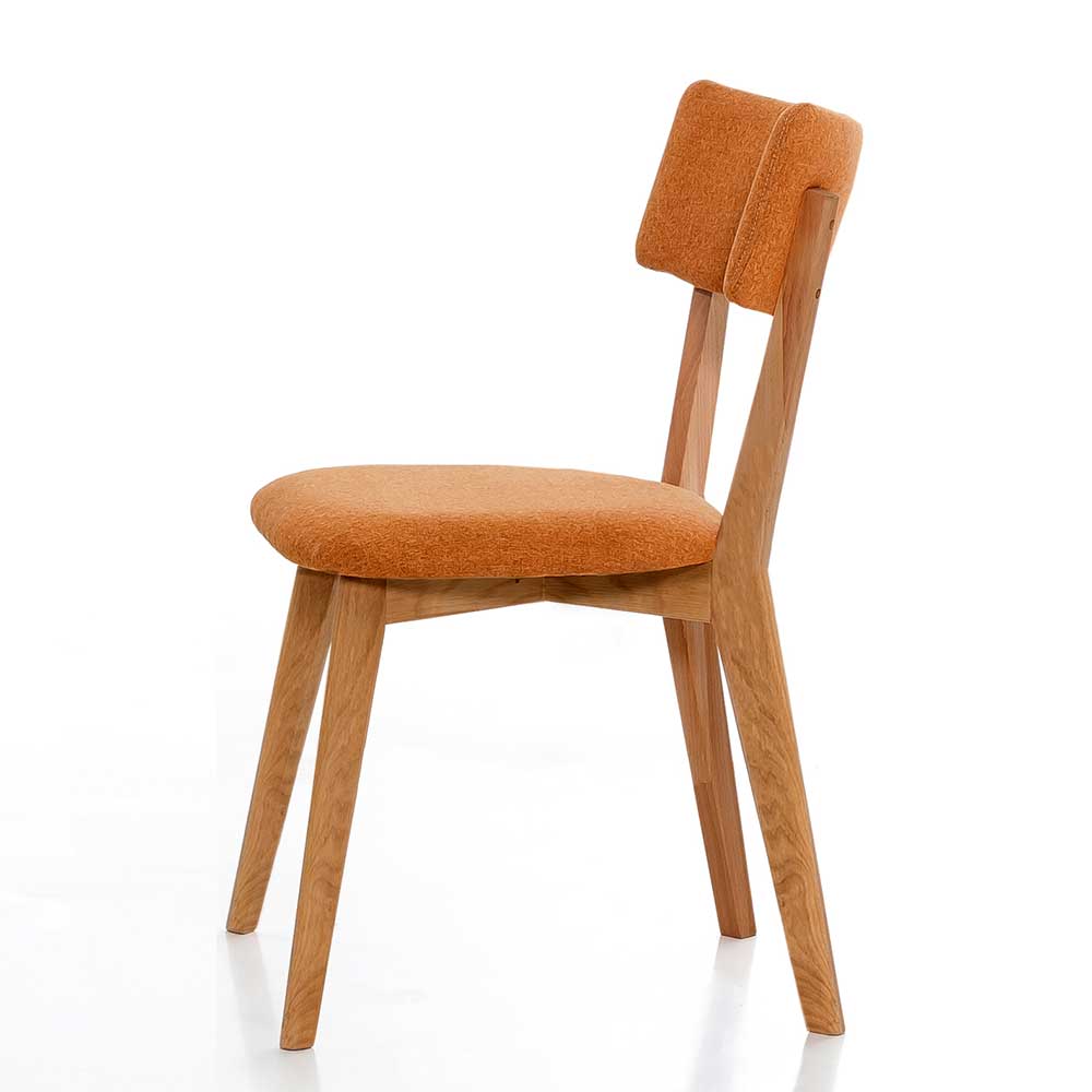 Stuhl in Orange Webstoff - Trasgona