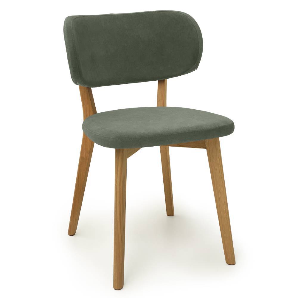 Esszimmer Stühle in Grün und Wildeiche - Levino (2er Set)