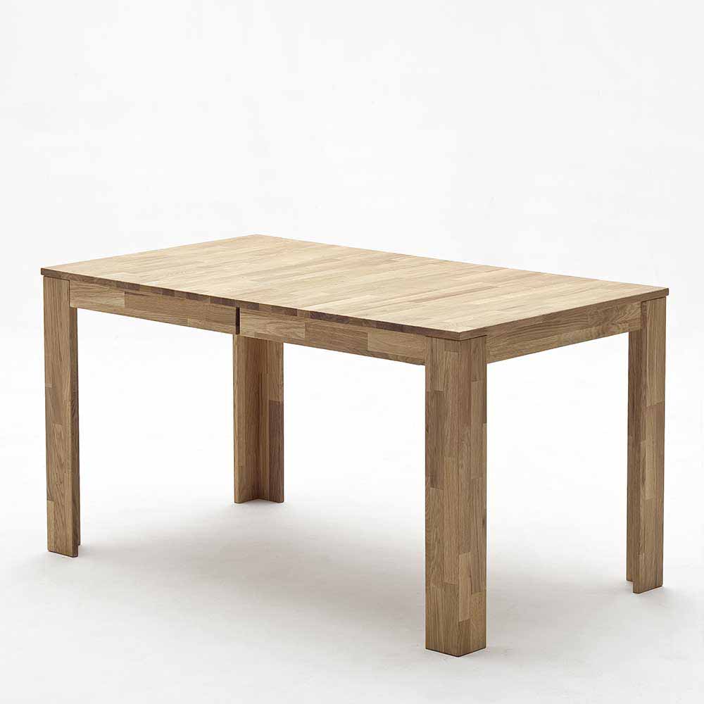 80 cm tiefer Holztisch aus Wildeiche - Perleberg
