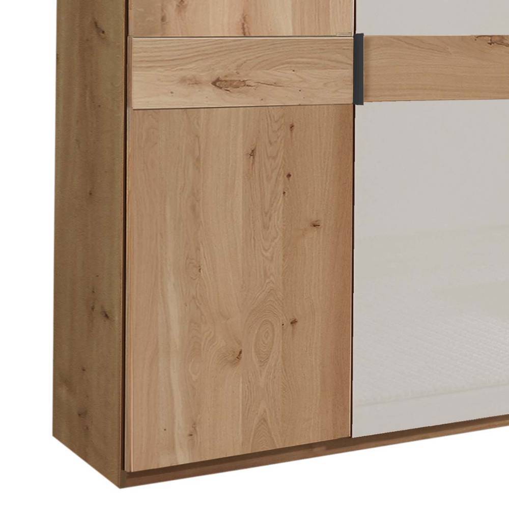 4-türiger Schlafzimmerschrank teilmassiv - Crucav