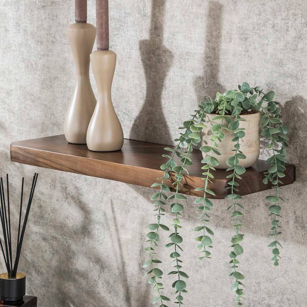60cm Wandboard aus braunem Akazienholz - Emila