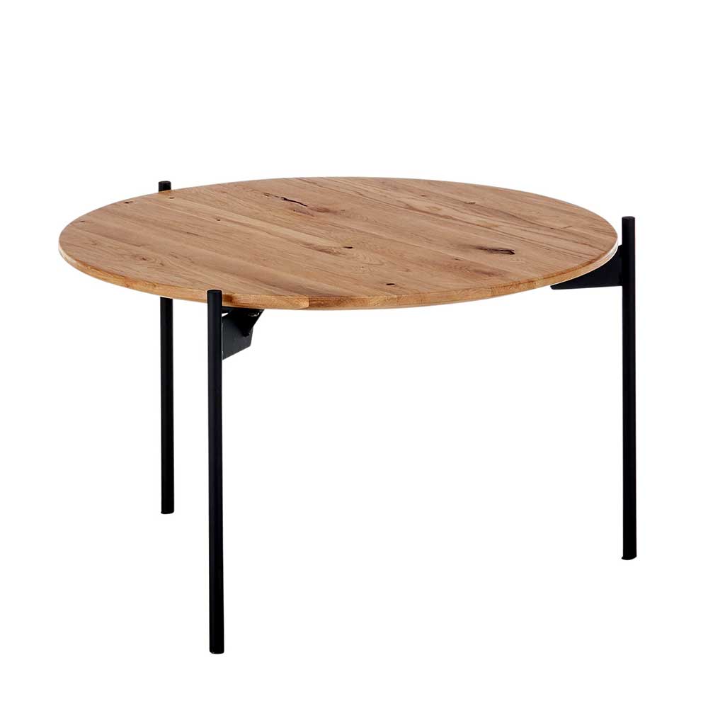 Asteiche Couchtisch mit Schweizer Kante - Learys