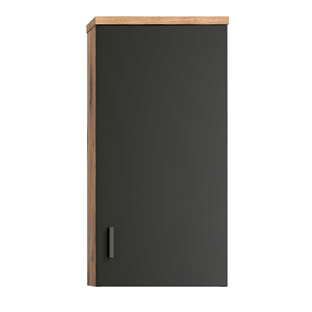 37x75x25 cm 1-türiger Bad Oberschrank modern - Steikun
