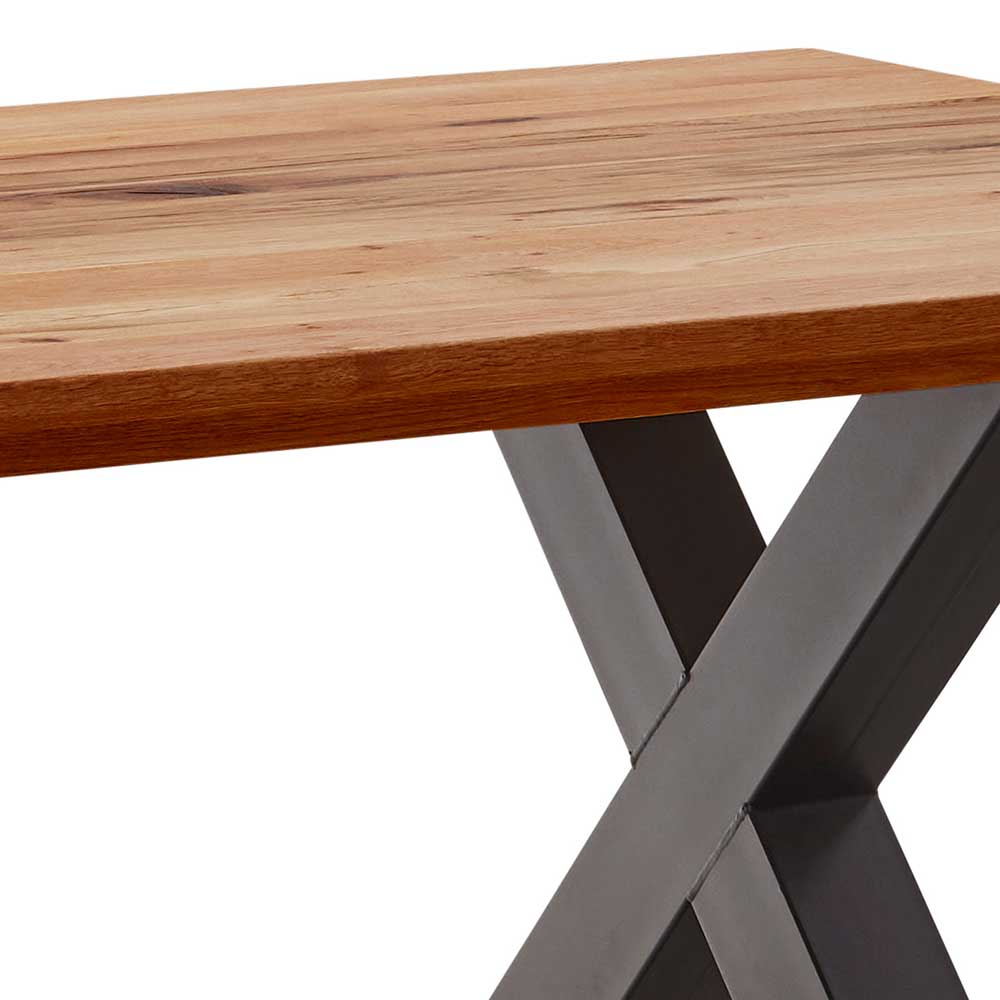 Holztisch mit dicker Platte - Schweizer Kante - Juana