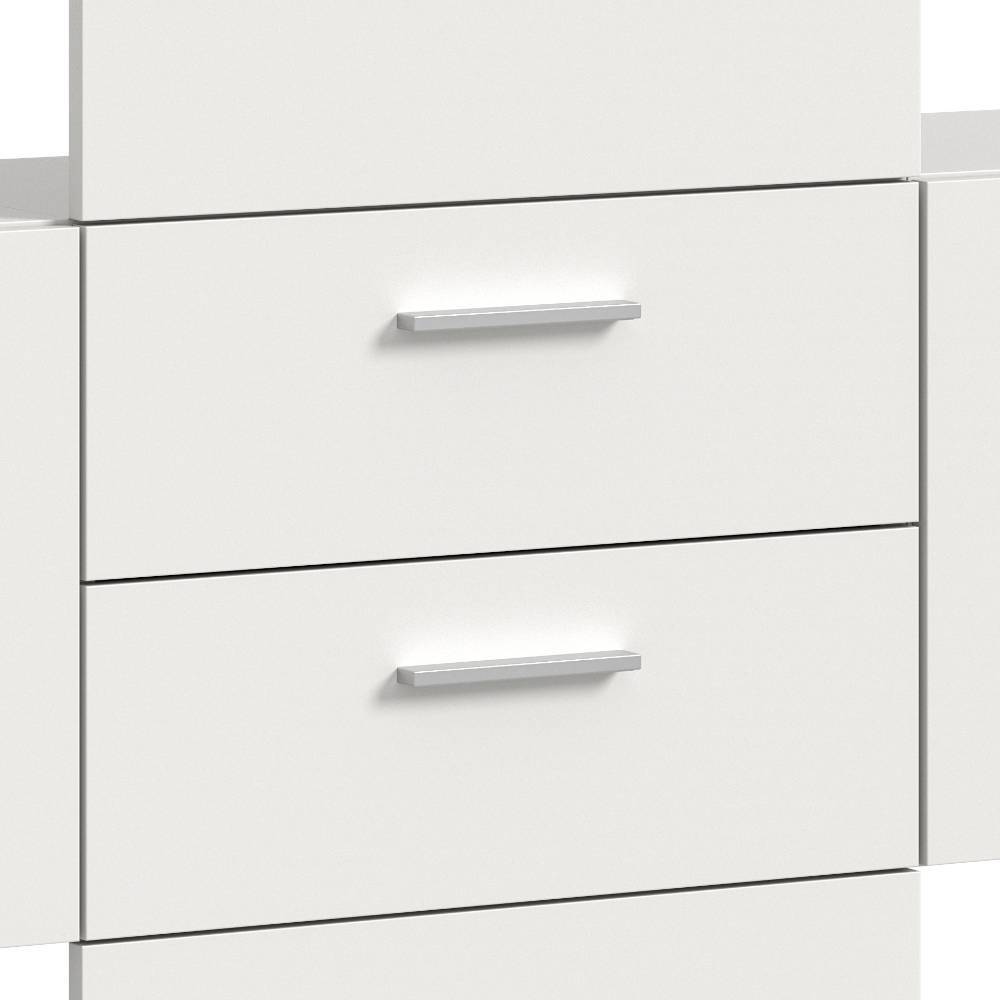 Garderobenmöbel Kombi in Weiß - Jarne (dreiteilig)