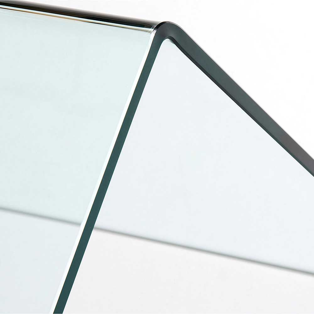 125x70 cm Design Schreibtisch aus Glas - Fire