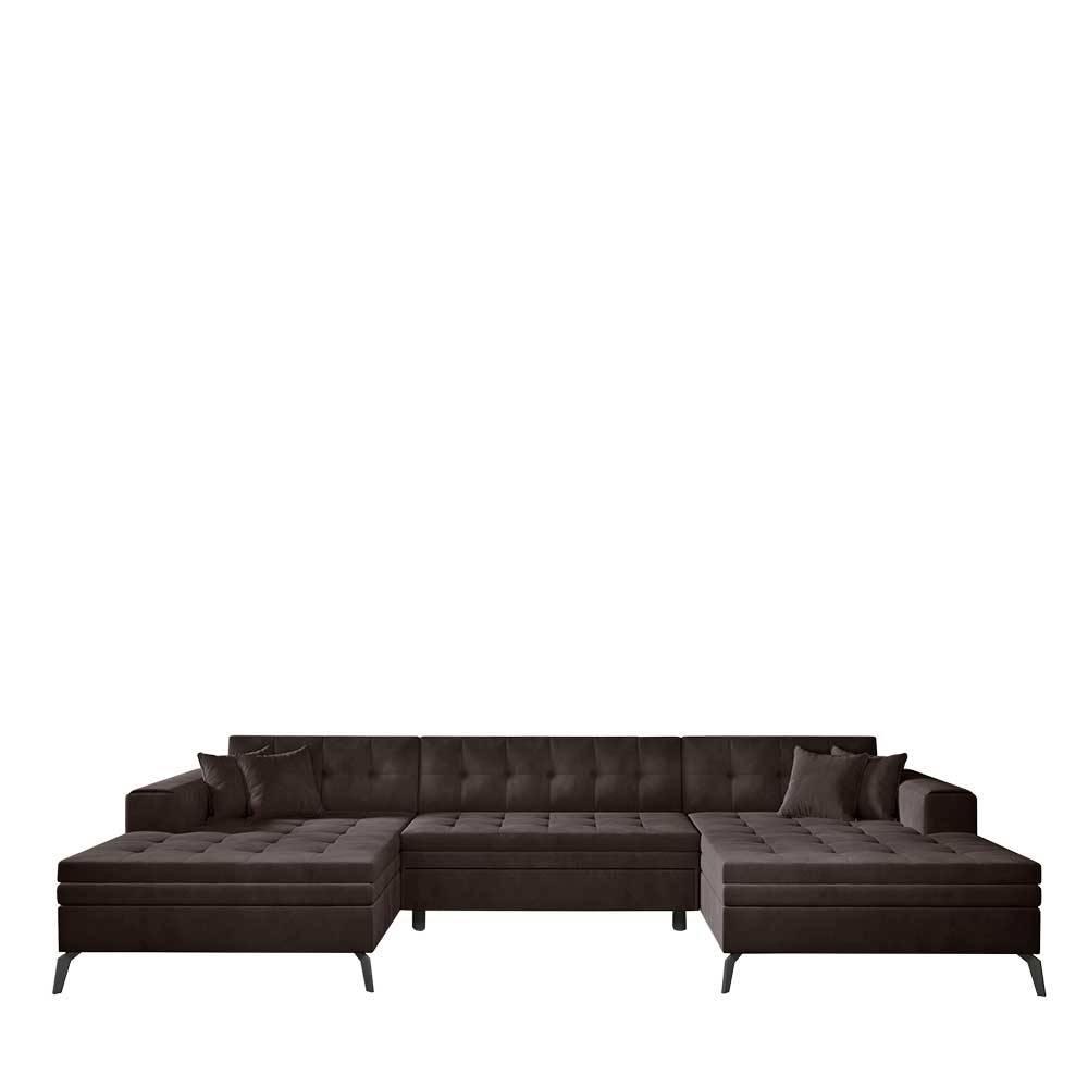 U-Design Wohnlandschaft - ausziehbar zum Bett - Tokio