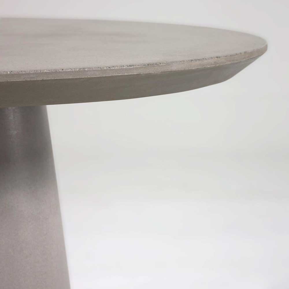 Runder Tisch aus Zement in Grau - Onan