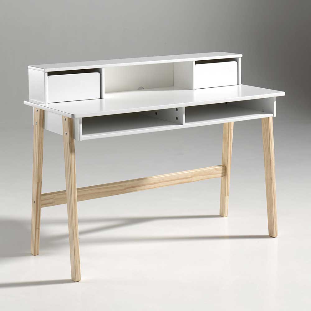 Moderner Design Schreibtisch inkl Aufsatz - Mauricia