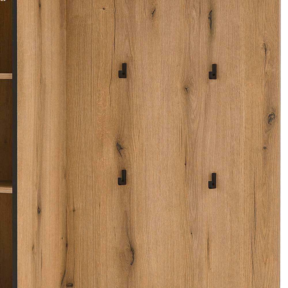 Kompaktgarderobe in Eiche Holzoptik - Moviess