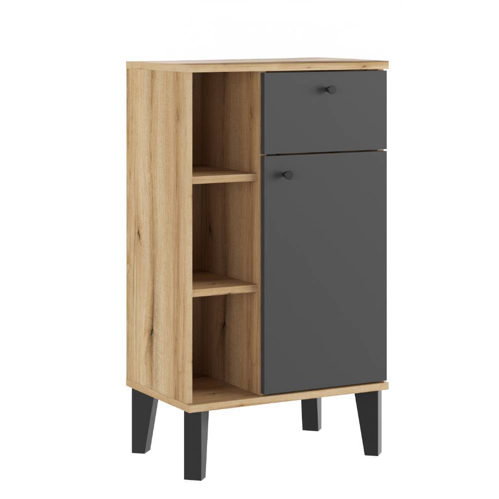 Badschrank in Grau - Niniana
