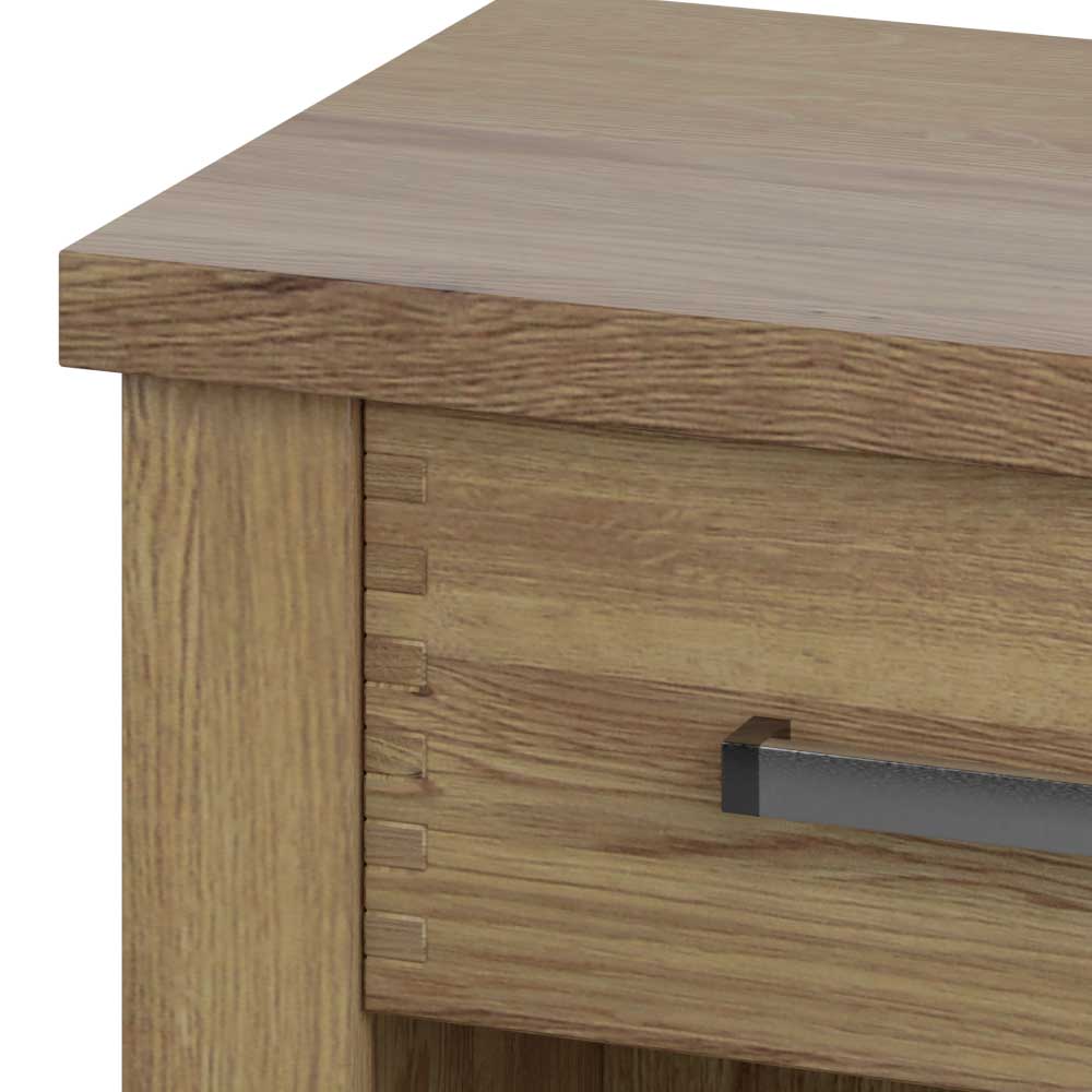 Doppelbett aus Asteiche teilmassiv - Riostar