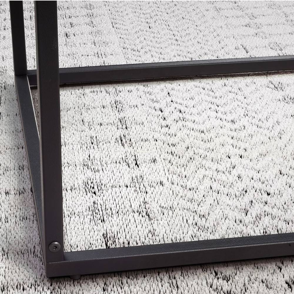 Design-Couchtisch mit 4-teiliger Strukturglasplatte - Faith