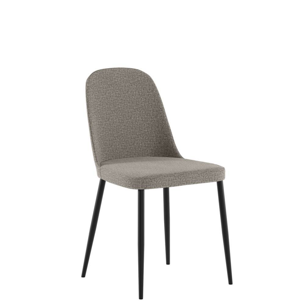 Esstischstühle in Grau Webstoff - Parker (4er Set)